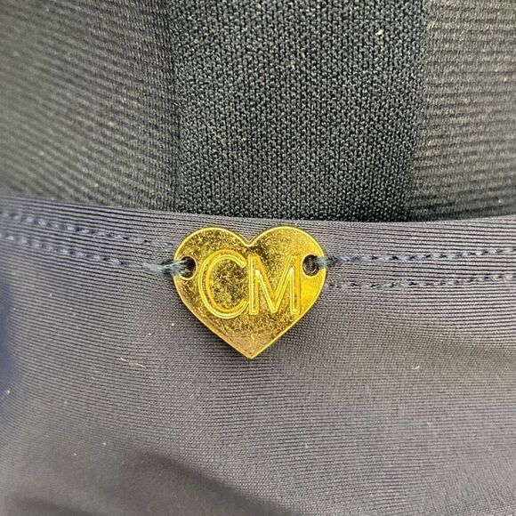 Catherine Malandrino Women's Navy Twisted Ruched Bandeau Swimsuit Sz Medium NWT - Picture 5 of 8